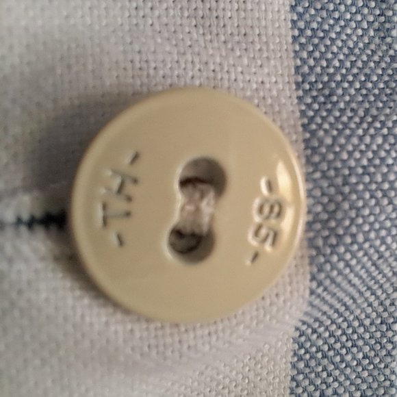 NWOT TOMMY HILFIGER MEN SHIRT Size M striped SHORT SLEEVES COLLAR BUTTON - Picture 6 of 11